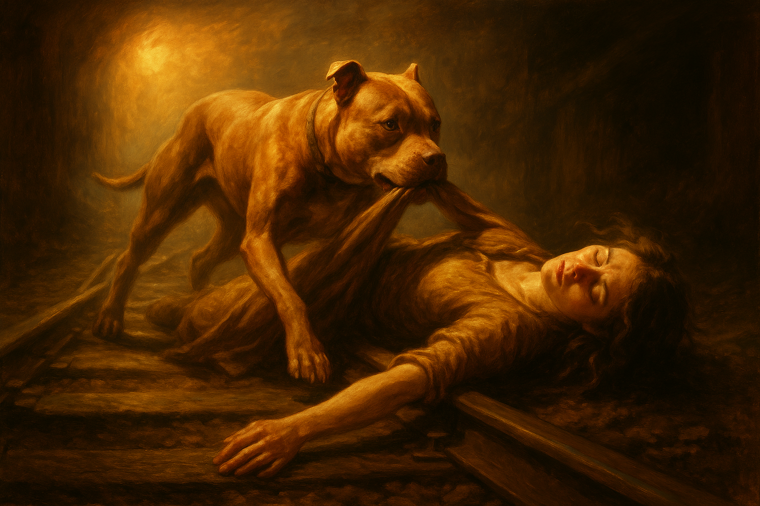 The Rescue Pit Bull Who Pulled Her Owner Off the Train Tracks