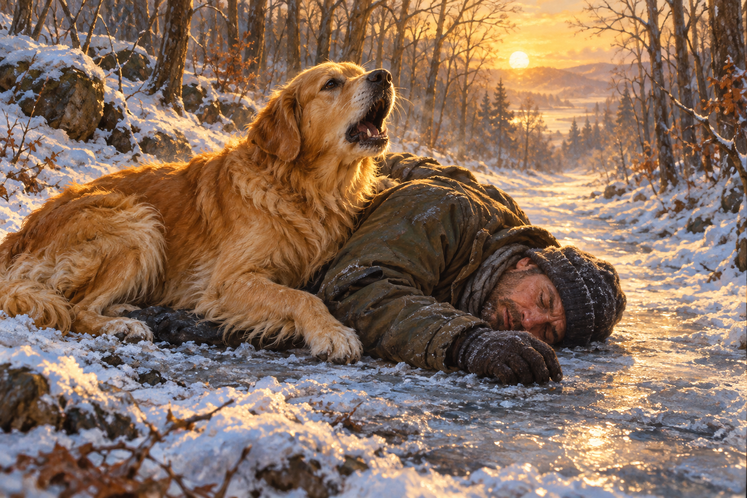 The Dog Who Barked for Help for 20 Hours to Save Her Owner